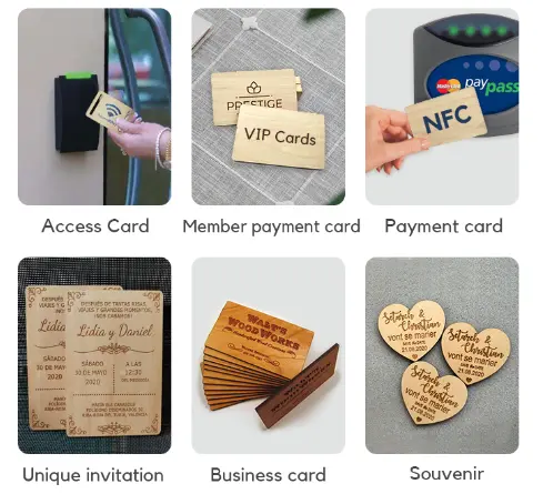 Деревянная Карта RFID (4)