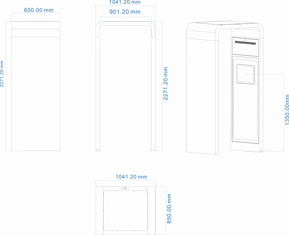 Антенна для ворот UHF ST-G8 (2)